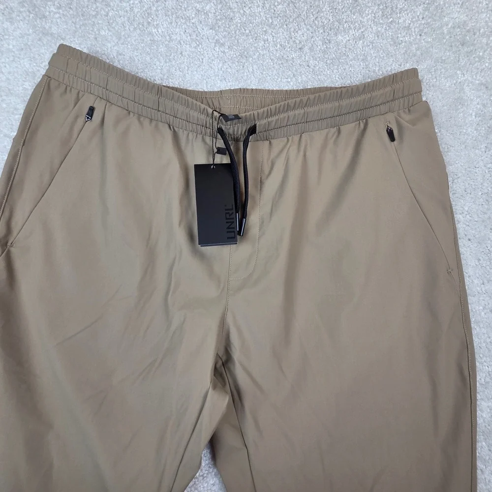 UNRL In-Flex Jogger III Mens L Tall Khaki Performance Pants Active Stretch